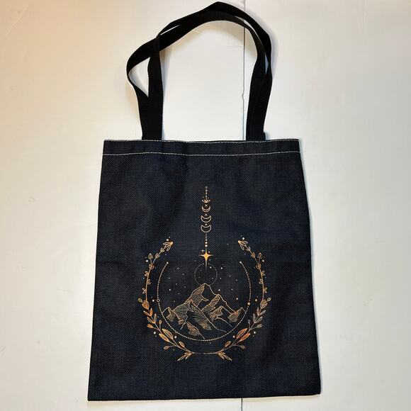 A Court of Thorns and Roses (ACOTAR) Inspired Celestial Mountain & Moon Tote Bag - Picture 3 of 3